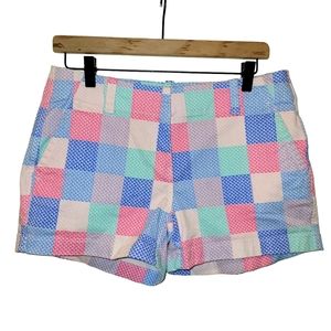 Vineyard Vines, Shorts, Color Block, Whale Print, Zipper + 2 Snaps, Women's Sz 4